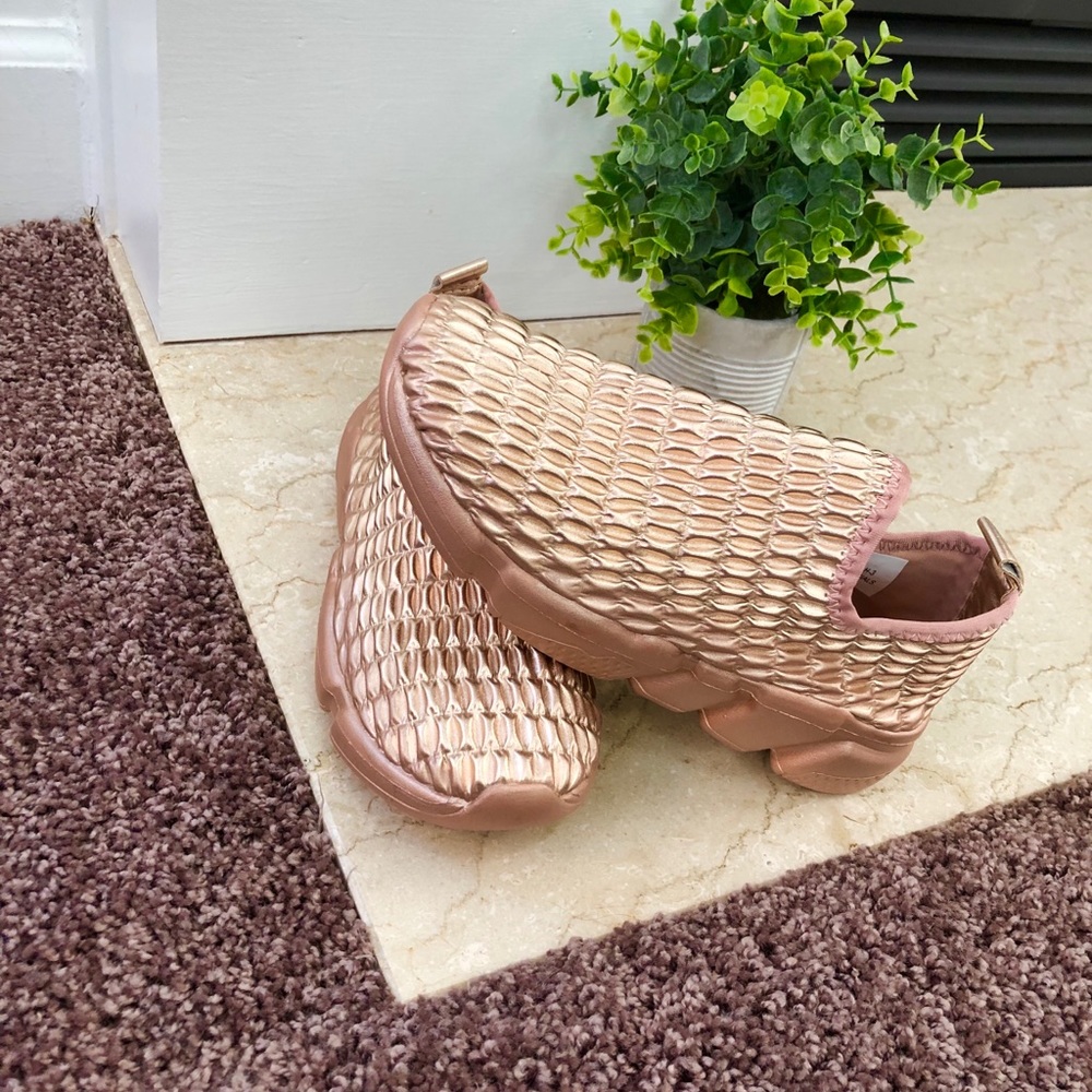 NEW!!! Rose Gold Slip-On Sneakers